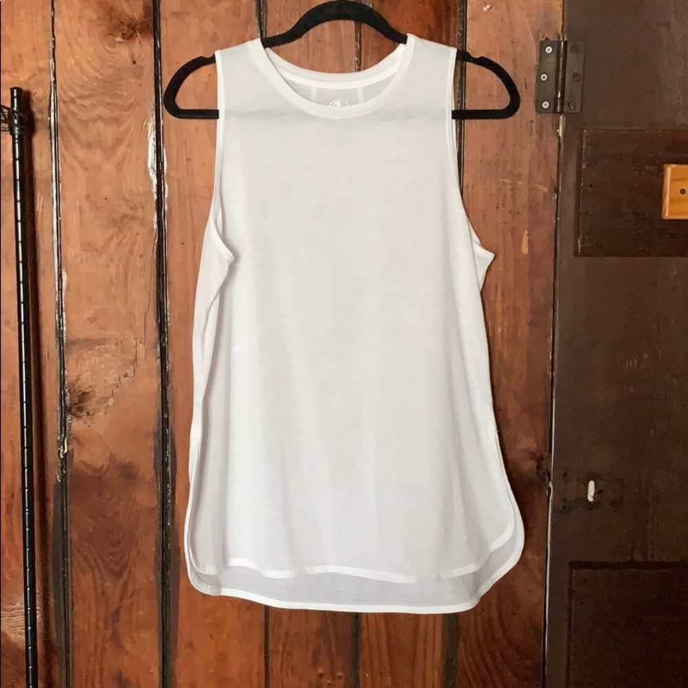 White Workout Tank